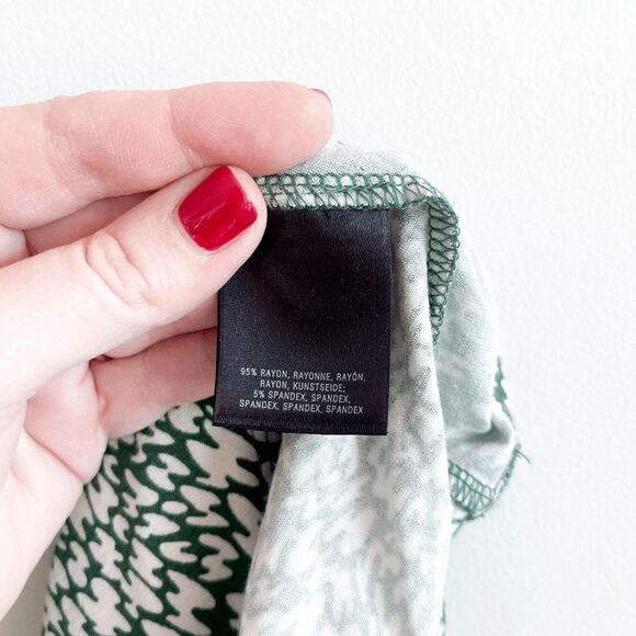 Moulinette Soeurs Women Midi Dress Sleeveless Patterned Green Medium - Picture 6 of 7